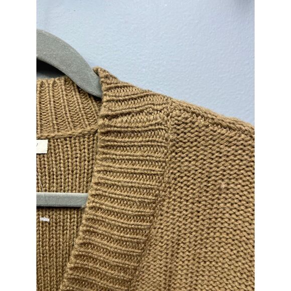 J CREW Sweater Womens XS tan v-neck long line wool/alpaca blend knit Neutral - Picture 6 of 6